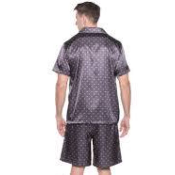 6- NWT NOBLE MOUNT MEN'S PREMIUM SATIN SHORT PAJAMA SET - Picture 1 of 5